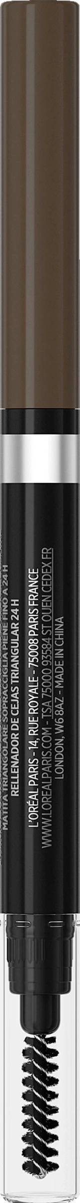 L’Oréal Paris Infaillible 24H Brow Filling Triangular Pencil 1.0 Ebony - Image 2
