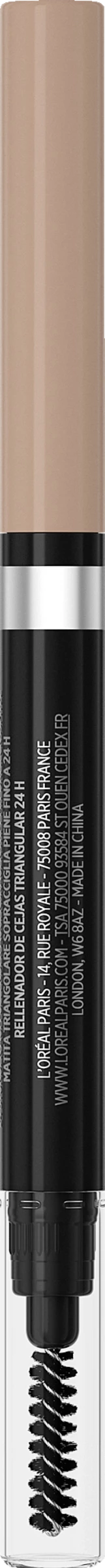 L’Oréal Paris Infaillible 24H Brow Filling Triangular Pencil 6.0 Dark Blonde - Image 2